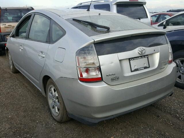 JTDKB20U557031759 - 2005 TOYOTA PRIUS SILVER photo 3