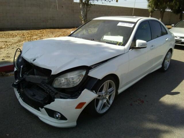 WDDGF5GB7AR088212 - 2010 MERCEDES-BENZ C 350 WHITE photo 2