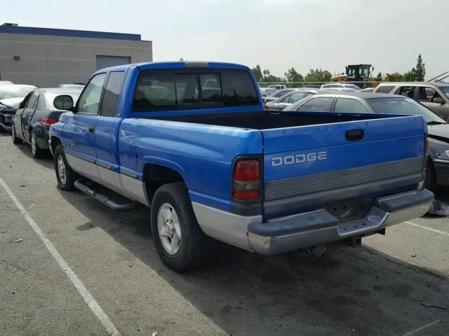 1B7HC13Z2XJ515791 - 1999 DODGE RAM 1500 BLUE photo 3