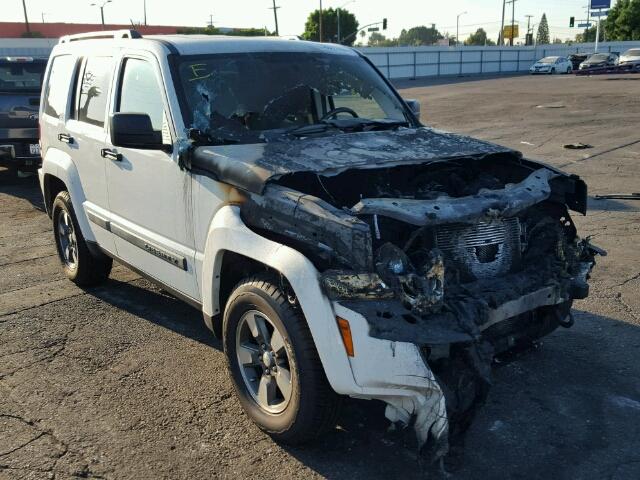 1J8GN28K48W176634 - 2008 JEEP LIBERTY SP WHITE photo 1