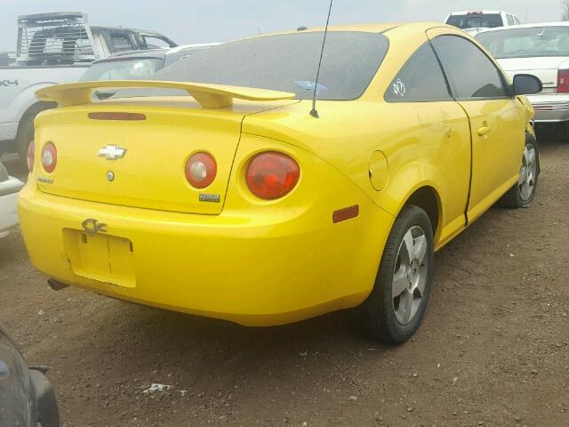 1G1AL18F887319569 - 2008 CHEVROLET COBALT YELLOW photo 4