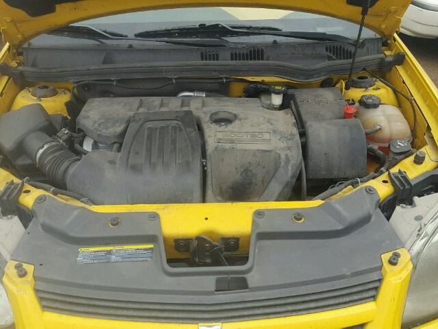 1G1AL18F887319569 - 2008 CHEVROLET COBALT YELLOW photo 7