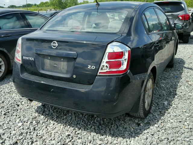 3N1AB61E18L641896 - 2008 NISSAN SENTRA 2.0 BLACK photo 4