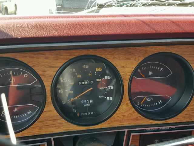 3B4GW12W6HM703709 - 1987 DODGE RAMCHARGER RED photo 8