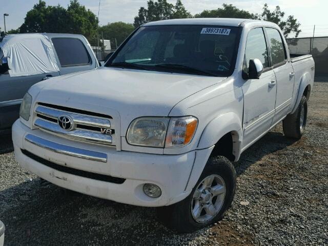 5TBDT44195S494729 - 2005 TOYOTA TUNDRA WHITE photo 2