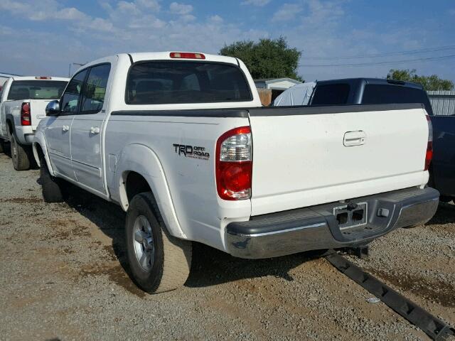 5TBDT44195S494729 - 2005 TOYOTA TUNDRA WHITE photo 3