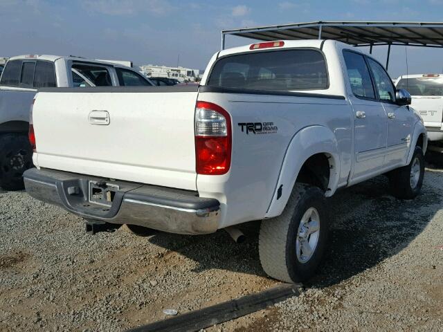 5TBDT44195S494729 - 2005 TOYOTA TUNDRA WHITE photo 4