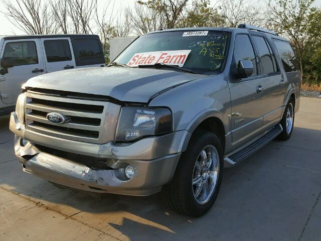 1FMFK19558LA39150 - 2008 FORD EXPEDITION GRAY photo 2