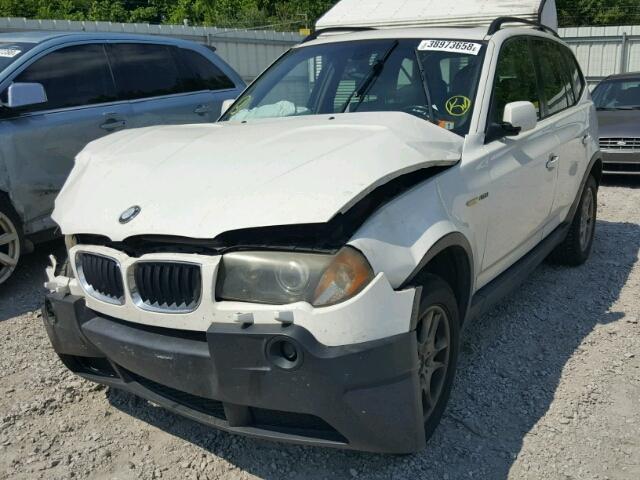 WBXPA73455WC45289 - 2005 BMW X3 2.5I WHITE photo 2