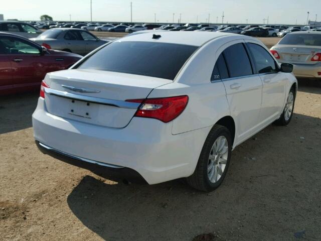 1C3CCBBBXCN240117 - 2012 CHRYSLER 200 TOURIN WHITE photo 4