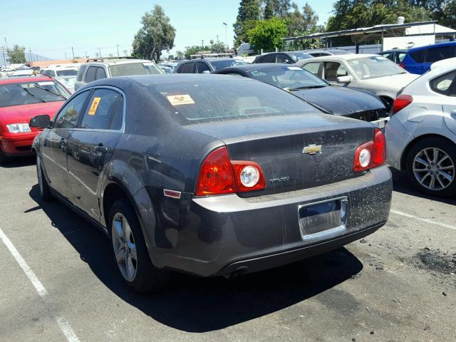 1G1ZA5EN3A4165968 - 2010 CHEVROLET MALIBU LS BLACK photo 3