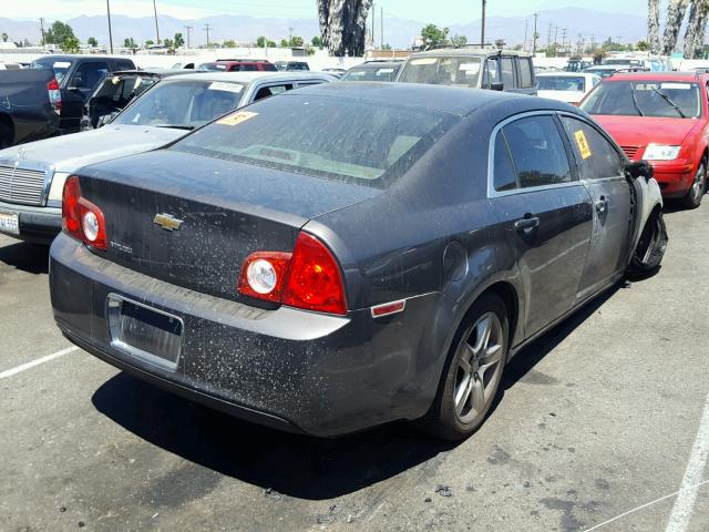 1G1ZA5EN3A4165968 - 2010 CHEVROLET MALIBU LS BLACK photo 4