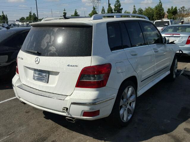 WDCGG8HB6AF269093 - 2010 MERCEDES-BENZ GLK 350 4M WHITE photo 4