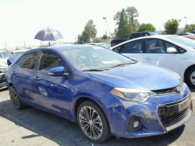 5YFBURHE8FP288298 - 2015 TOYOTA COROLLA L BLUE photo 1