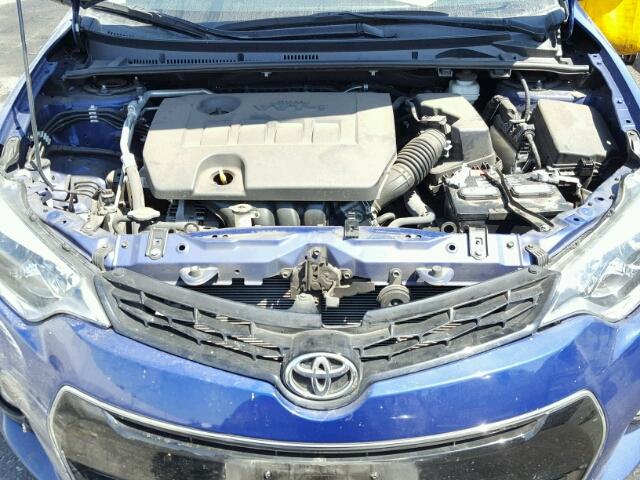 5YFBURHE8FP288298 - 2015 TOYOTA COROLLA L BLUE photo 7