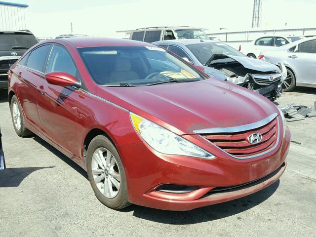 5NPEB4AC2DH747480 - 2013 HYUNDAI SONATA GLS BURGUNDY photo 1