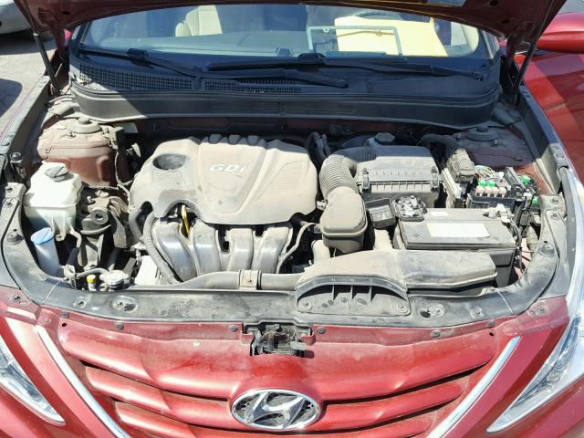 5NPEB4AC2DH747480 - 2013 HYUNDAI SONATA GLS BURGUNDY photo 8