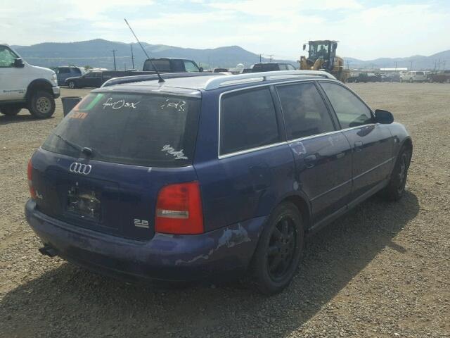 WAUGD28D1XA212963 - 1999 AUDI A4 2.8 AVA BLUE photo 4