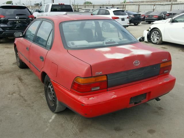 1NXAE09B0RZ146569 - 1994 TOYOTA COROLLA LE RED photo 3