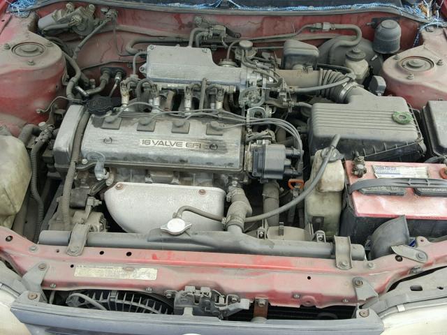 1NXAE09B0RZ146569 - 1994 TOYOTA COROLLA LE RED photo 7