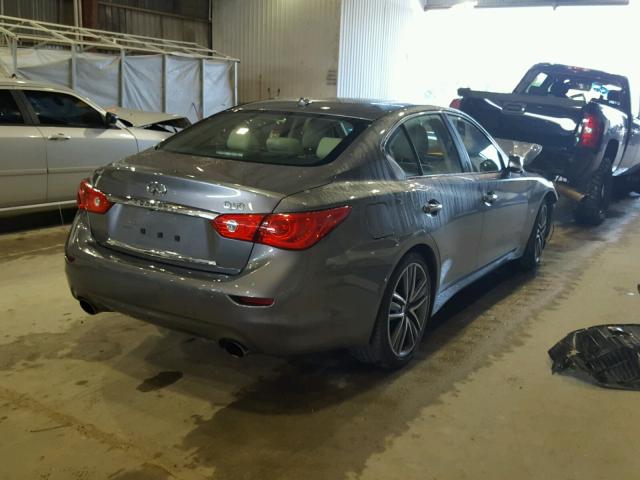 JN1EV7AP4GM304871 - 2016 INFINITI Q50 PREMIU GRAY photo 4