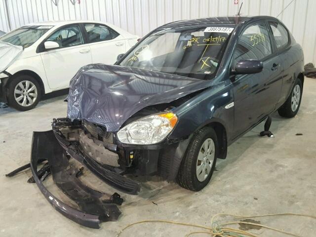 KMHCM3AC9BU192540 - 2011 HYUNDAI ACCENT BLUE photo 2