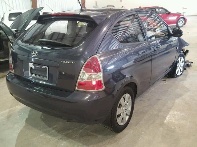 KMHCM3AC9BU192540 - 2011 HYUNDAI ACCENT BLUE photo 4