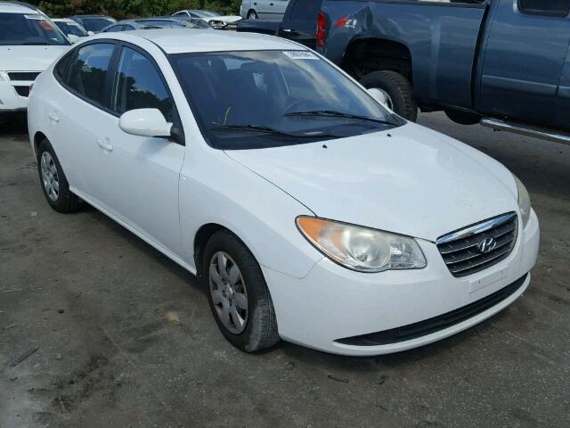 KMHDU46D27U255285 - 2007 HYUNDAI ELANTRA GL WHITE photo 1