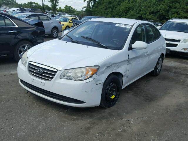 KMHDU46D27U255285 - 2007 HYUNDAI ELANTRA GL WHITE photo 2