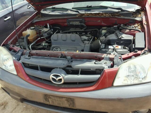 4F2CZ96114KM09741 - 2004 MAZDA TRIBUTE RED photo 7