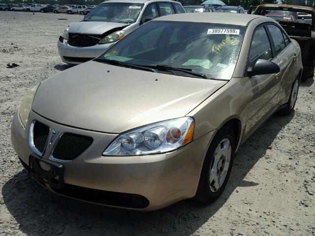 1G2ZF58B374159269 - 2007 PONTIAC G6 VALUE L GOLD photo 2