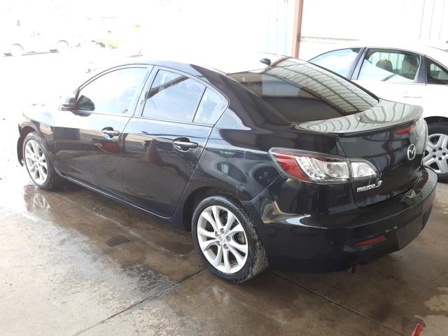 JM1BL1S63A1314129 - 2010 MAZDA 3 S BLACK photo 3