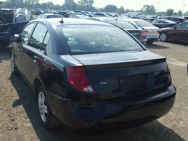 1G8AZ58F97Z102719 - 2007 SATURN ION LEVEL BLACK photo 3