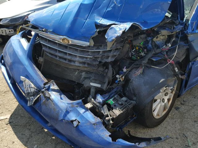 1C3LC46KX7N620523 - 2007 CHRYSLER SEBRING BLUE photo 9