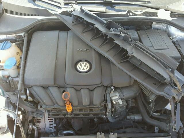 WVWBA7AJ3AW370606 - 2010 VOLKSWAGEN GOLF SILVER photo 7