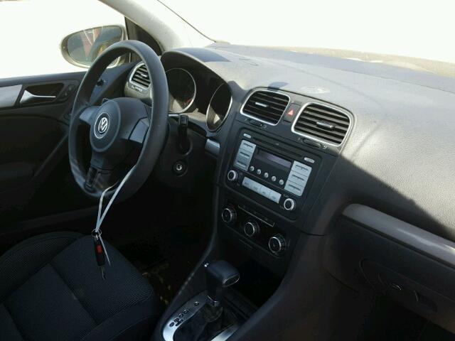 WVWBA7AJ3AW370606 - 2010 VOLKSWAGEN GOLF SILVER photo 9