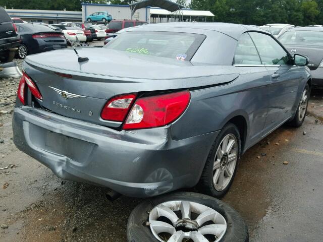 1C3LC55R88N244877 - 2008 CHRYSLER SEBRING TO GRAY photo 4