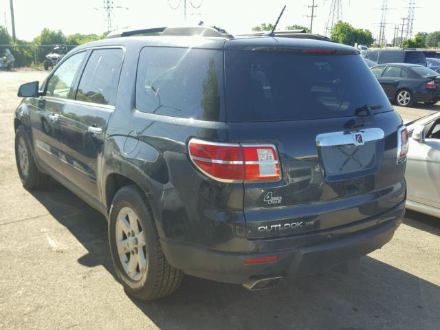 5GZEV23738J197357 - 2008 SATURN OUTLOOK XR შავი ფოტო 3