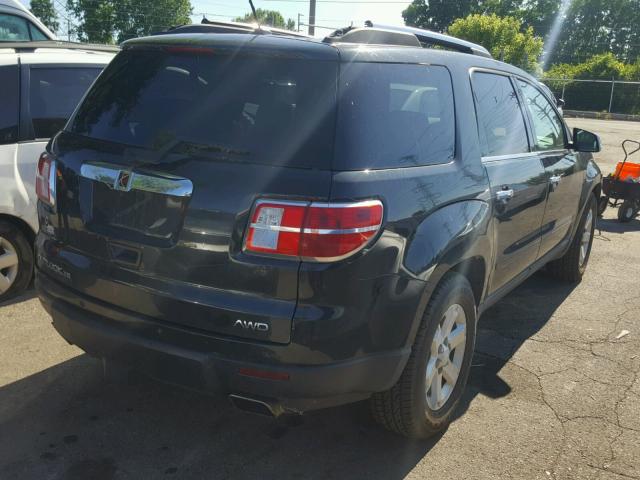 5GZEV23738J197357 - 2008 SATURN OUTLOOK XR შავი ფოტო 4