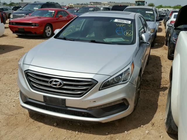 5NPE34AFXGH307258 - 2016 HYUNDAI SONATA SPO SILVER photo 2