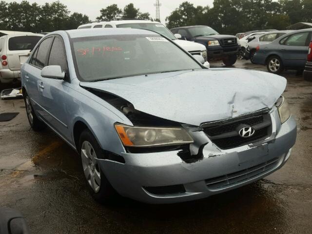 5NPET46C78H345515 - 2008 HYUNDAI SONATA GLS BLUE photo 1