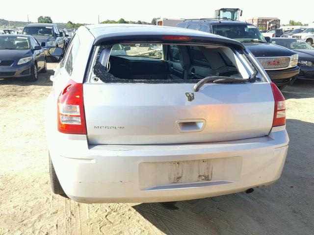 2D4FV47T66H236775 - 2006 DODGE MAGNUM SE SILVER photo 9