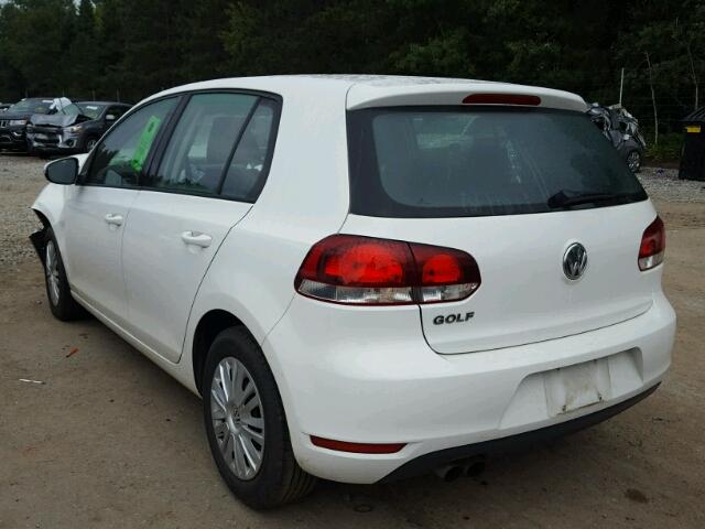 WVWDA7AJ5BW153780 - 2011 VOLKSWAGEN GOLF WHITE photo 3