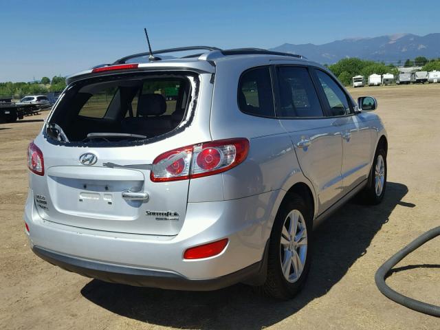 5XYZKDAG9BG053894 - 2011 HYUNDAI SANTA FE L SILVER photo 4