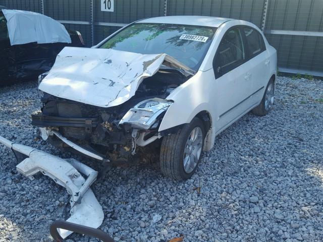 3N1AB6AP6AL685626 - 2010 NISSAN SENTRA 2.0 WHITE photo 2