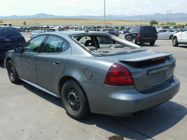 2G2WR544451171568 - 2005 PONTIAC GRAND PRIX GRAY photo 3