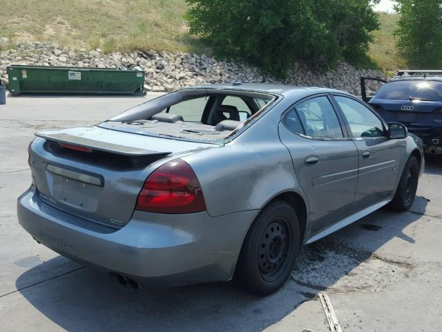 2G2WR544451171568 - 2005 PONTIAC GRAND PRIX GRAY photo 4