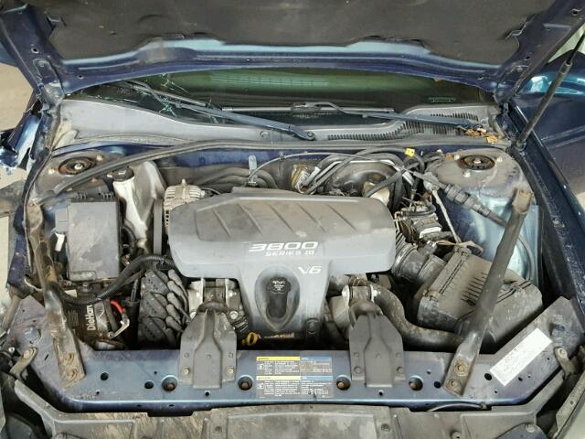 2G2WS522X51218950 - 2005 PONTIAC GRAND PRIX BLUE photo 7