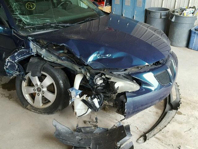 2G2WS522X51218950 - 2005 PONTIAC GRAND PRIX BLUE photo 9