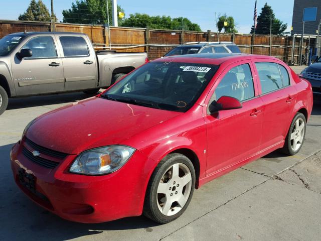 1G1AM58B187201865 - 2008 CHEVROLET COBALT SPO RED photo 2